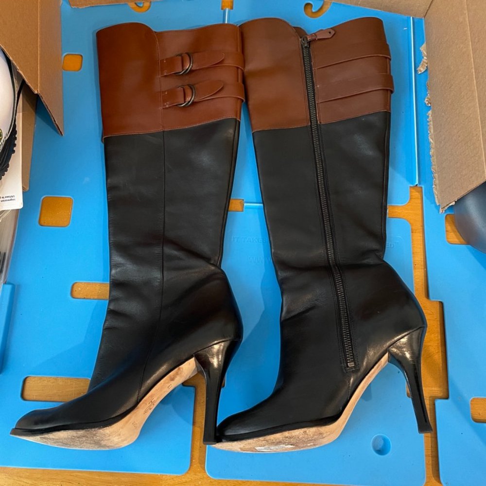 Cole Haan Nike Air Knee-High Boots Black boots 8